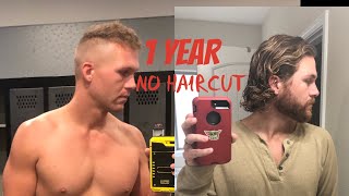 1 Year No Haircut  Hair Growth For Men [upl. by Dahaf]