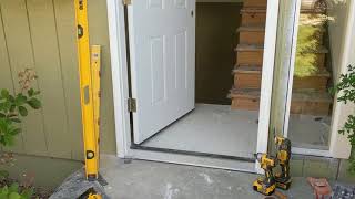 Jeld Wen Front Door Installation  Really crappy products and craftsmanship PART 1 [upl. by Nalla782]