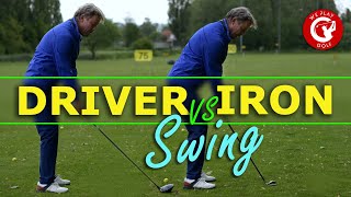 Driver golf swing vs Iron golf swing  Whats the difference [upl. by Myron]