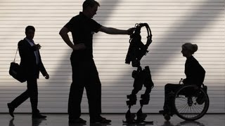 Exoskeleton helps paralyzed walk [upl. by Mansfield]