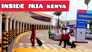 INSIDE EAST AFRICAS LARGEST AIRPORT Jomo Kenyatta International Airport Nairobi [upl. by Eak]