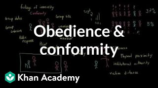 Factors that influence obedience and conformity  Behavior  MCAT  Khan Academy [upl. by Eisdnyl]