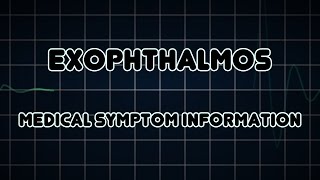 Exophthalmos Medical Symptom [upl. by Armstrong]