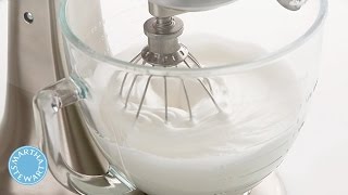 How to Make French Meringue Martha Stewart [upl. by Enaywd]