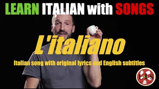 Italian Song quotLitalianoquot with lyrics English translation and explanations [upl. by Aikemal201]