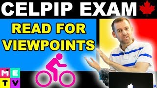 CELPIP Practice  Reading for Viewpoints [upl. by Nivle]