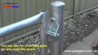 Gate Latch 2 way for round pipe and square [upl. by Hilario664]