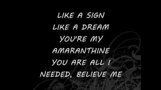 AmarantheAmaranthine Lyrics [upl. by Meurer297]