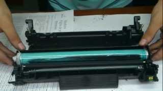 RECARGA TONER HP 85A  83a HP m1212fn hp 1217 hp p1102 hp m1132 hp 1102w hp m225dw hp m201 [upl. by Nosreffej]