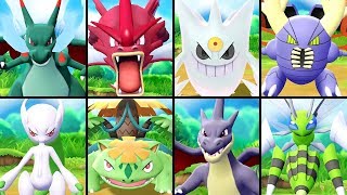 All SHINY Mega Evolutions in Pokémon Lets Go Pikachu amp Eevee [upl. by Neely]