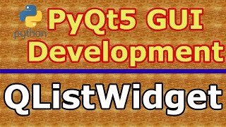 PyQt5 GUI QListWidget Practical Example [upl. by Drescher]