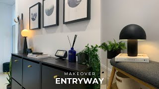 EntryHallway Makeover  DIY IKEA Hacks  RentalFriendly Hardware Upgrade [upl. by Verda]