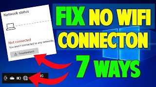 No Wifi Networks Found in Windows 10  7 WAYS TO FIX [upl. by Ekez278]