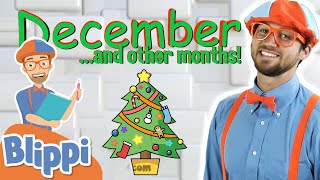 Months Of The Year With BLIPPI  Educational Songs For Kids [upl. by Orferd647]