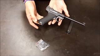 WE PO8 AIRSOFT LUGER REVIEW [upl. by Chasse167]