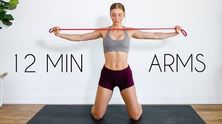 12 min UPPER BODY RESISTANCE BAND Workout At Home [upl. by Ken]