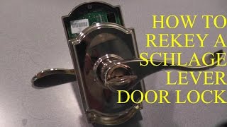 How to Rekey A Schlage LEVER Lock [upl. by Ametaf]