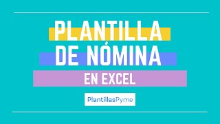 Plantilla de Nómina en Excel [upl. by Vicki]