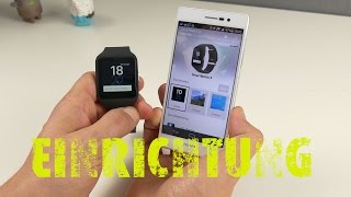 Sony Smartwatch 3 Einrichtung amp Installation deutsch [upl. by Merrill454]