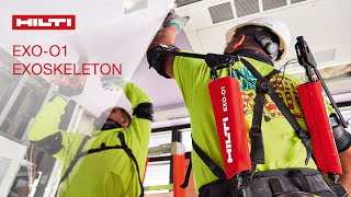 Hilti wearable exoskeleton for construction EXOO1 [upl. by Itoc]