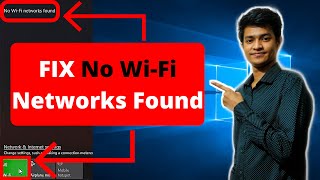 How To Fix No WiFi Networks Found But WiFi Is Turned On  Windows 1011 [upl. by Gallard]