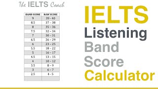 IELTS Listening Band Score Calculator [upl. by Akisej]