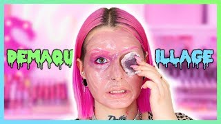 COMMENT FAIRE FONDRE LE PLASTIQUE  DÉMAQUILLAGE amp NIGHT ROUTINE [upl. by Anelim422]