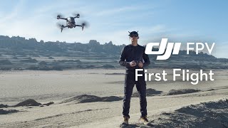 DJI FPV  First Flight and Beginners Guide  Start Flying a DJI FPV [upl. by Sarette]