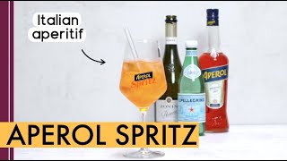 Aperol Spritz recipe  Italian Aperitif with only 3 ingredients  3 2 1 ratio [upl. by Helaina]