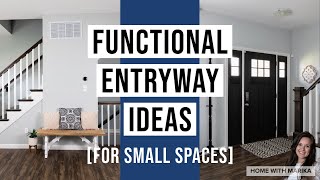 Small Entryway Ideas to Make Your Entrance Guest Friendly  Vacation Rental Décor [upl. by Cirdor]