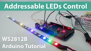 How To Control WS2812B Individually Addressable LEDs using Arduino [upl. by Amity]