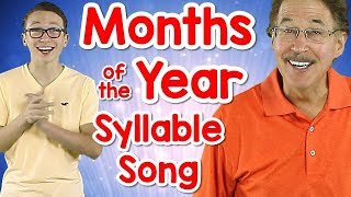 Months of the Year Syllable Song  Counting Syllables  Phonological Awareness  Carter Bolich [upl. by Stead]