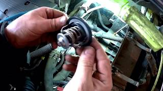 2012 Mitsubishi Lancer Thermostat Replacement [upl. by Alrad]