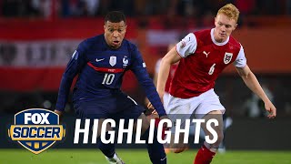 Austria vs France Highlights  UEFA Nations League  FOX SOCCER [upl. by Ssej]