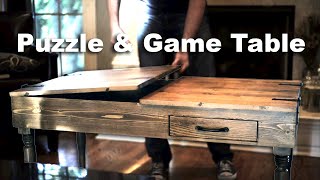 Building A DIY Puzzle and Game Table [upl. by Grearson]