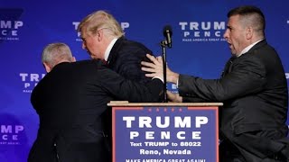 Donald Trump rushed off stage during rally in Nevada [upl. by Adnema]