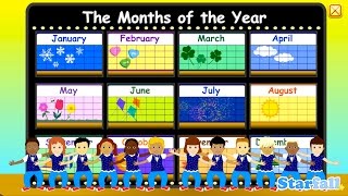 Months of the Year — a Starfall™ Movie from Starfallcom [upl. by Eyanaj677]