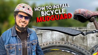 How to Install Bicycle Mudguard [upl. by Cawley575]