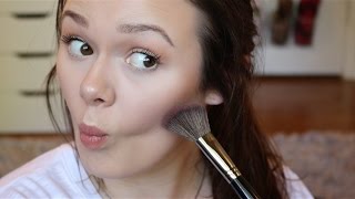 How To BronzeContourBlushHighlight The Face [upl. by Nereil]