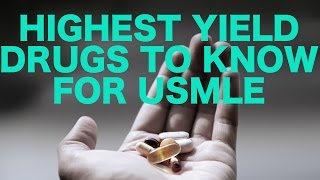 Highest Yield Drugs for USMLE [upl. by Rowan906]