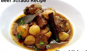 Stifado  Beef Stifado Recipe  Greek Beef Stew by Theo Michaels Masterchef [upl. by Anabal812]