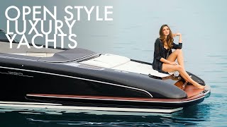 Top 5 Small Open Style Luxury Yachts by Riva Yachts  Price amp Features [upl. by Erdna]