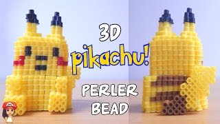 3D Perler Beads Tutorial POKEMON PIKACHU [upl. by Morez67]