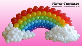 Balloon Rainbow Decoration Birthday Ballon Regenbogen Dekoration Geburtstag [upl. by Pacificia]