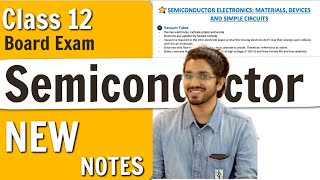 Semiconductor Class 12 Notes for Board Exam [upl. by Sukcirdor451]