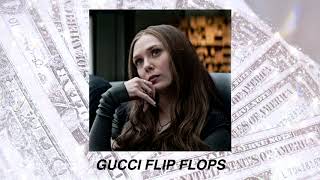 gucci flip flops bhad bhabie  slowed down  reverb [upl. by Suhpoelc]