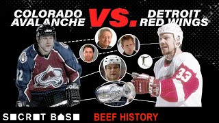 How one violent hit snowballed into years of championshipgrade hockey beef  Red Wings vs Avalanche [upl. by Noivart]