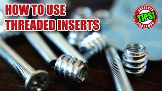 Tips to use THREADED INSERTS in wood [upl. by Akemaj992]