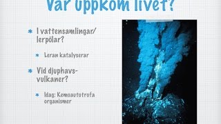 Livets uppkomst gammal [upl. by Aneehsram]