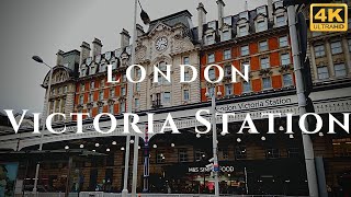 London Victoria Station Walk Through England 4K [upl. by Niai]